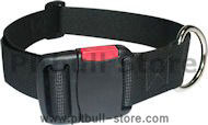 ADJUSTABLE Nylon Dog Collar with QUICK RELEASE BUCKLE