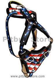 American Flag Dog Harness-USA pride Harness for Pitbull American Flag Dog Harness-USA pride Harness for Pitbull
