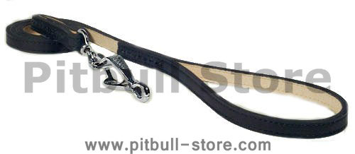 Handcrafted leather dog leash for walking-Length 39 inch-L10ST