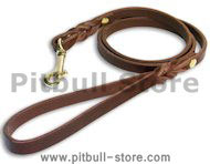 Custom Leather Dog Leash for Pitbull with brass hook Custom Leather Dog Leash for Pitbull with brass hook