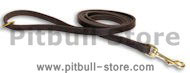 Leather dog leash for walking and tracking - width 1/2 inch
