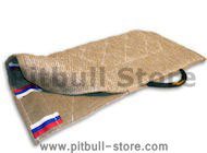 Dog bite sleeve cover made of jute with handle