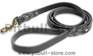 Pitbull Leather Dog Leash Double Braided 3/4 Inch Pitbull Leather Dog Leash Double Braided 3/4 Inch