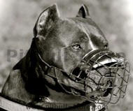 Pitbull Wire Muzzle - Wire Basket Dog Muzzle for Pitbull - M9
