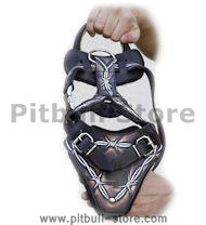 Hand painted NEW Pitbull Leather Dog Harness- Barbed Wire H1