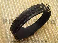 Gorgeous Wide 2 Ply Leather Dog Collar