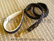 Braided Handcrafted Leather Dog Leash(not nickel, not bronze)