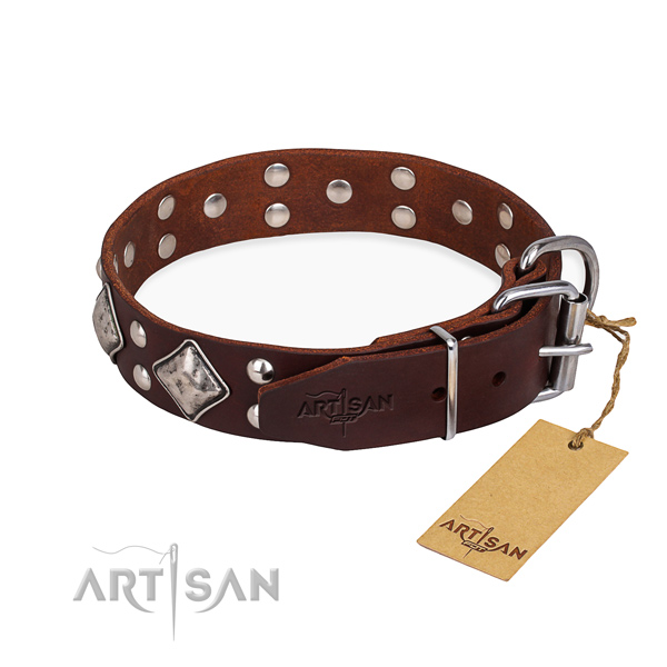 Daily leather collar for your favourite pet