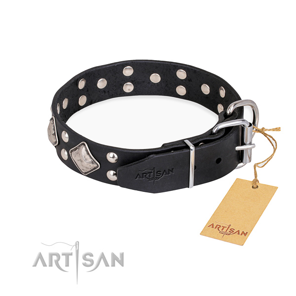 Awesome leather collar for your favourite canine