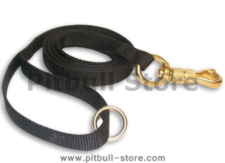 Police tracking dog leash&massive solid brass snap&smart lock- 6 Foot Leash