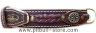 Padded Braided dog collar - Handmade Leather dog collar -