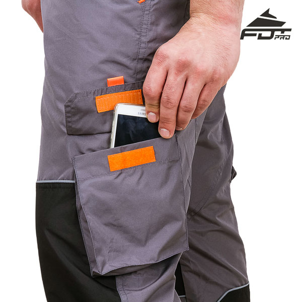 Reliable Pants with Back Pockets on Velcro closure