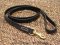 Leather dog leash stitched - 6 foot dog leash