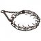 "Pro Style" Herm Sprenger Black Stainless Steel Pitbull Prong Collar 1/6 inches (4.0 mm)