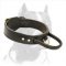 2 Ply Leather Agitation Dog Collar With Handle for Pitbulls