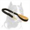 Springy Leather Leash with Solid Brass Snap-hook and Padded Handle