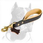 Stitched Pitbull Dog Leash Short Length for Better Control