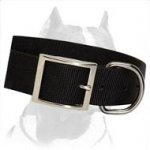 Wide Nylon Dog Collar for Pitbull -1 1/2 inch wide