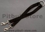 Stitched nylon coupler for walking 2 dogs-Length 12",Width 20mm