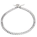 Choke chain dog collar with toggle steel chromium plated - 51025