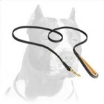 Strong Leather Pitbull Dog Leash with Durable Stitching