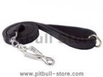 Top Canine Flat Leather Leash 3/4",6FT+quick release snap hook