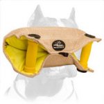 Strong Pitbull Dog Bite Builder Made of Jute