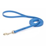 Amazing Blue Biothane Pitbull Leash for Walking, Tracking