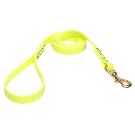 Yellow Waterproof Pitbull Leash Made of Biothane