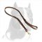 Hand-Braided Pitbull Dog Leash of Full Grain Latigo Leather