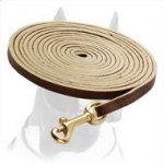 Training/tracking Leather Dog Leash 10mm in width for Pitbull