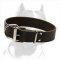 Leather Dog Collar 1 1/2 inch (40 mm) wide for Pitbull