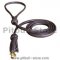Leather Round Dog Leash 1/4 inch for Pitbull