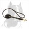 Studded leather dog leash for walking and tracking with your Pitbull