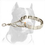 Stainless Steel Pitbull Dog Neck-Tech Prong Collar