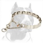 Extra Strong Pitbull Dog Neck Tech Prong Collar