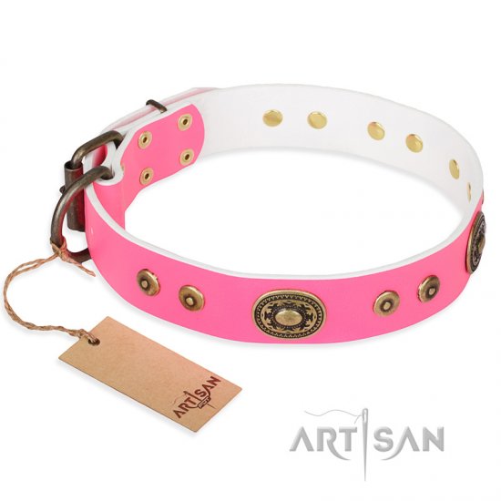 pink pitbull collars