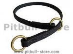 Silent Leather Training Choke Collar for Pitbull,working dogs