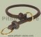 Rolled Leather/Choke Dog Collar 1/4 inch for Pitbull