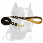 Handcrafted Braided Leather Dog Leash with Soft Padded Handle