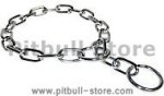 FUR SAVER SHORT LINK DOG COLLAR STEEL CHROMIUM PLAT-Choke collar