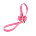 Pink Waterproof Pitbull Leash Made of Biothane