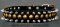 Studded (1 row) and Spiked (2 rows) Leather Dog Collar