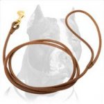 Thin Leather Leash perfect for Dog Shows
