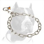 'Excellent Control' Pitbull Stainless Steel Dog Collar