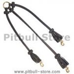 Triple Dog Leash-Leather Triple Lead for Pitbull