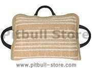 3 Handled Bite Pillow-Training Jute Bite PAD Pitbull training