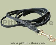 K9 Sport Leash-3/8'' Leather Dog Leash for Pitbull
