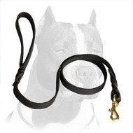 Superb Pitbull Dog Leash with Braided Decoration