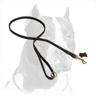 Handmade Leather Pitbull Dog Leash for Walking and Training